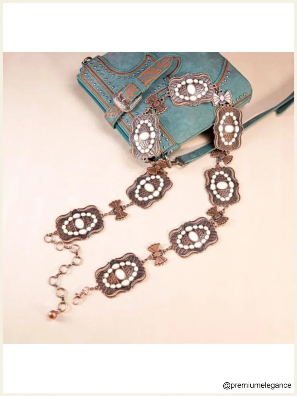 Large Western Concho Metal Belt for Women Cowgirl Style